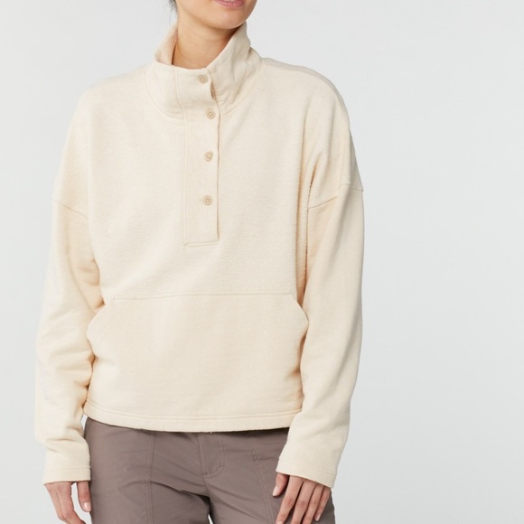 REI Tops - REI COOP WOMENS WALLACE LAKE PULLOVER CREAM HEMP SMALL